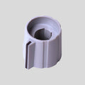 D&R Spare Part – Sifam Grey Bottom Splined Knob for concentric shafts  (10450101)