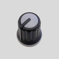 D&R Spare Part – Black Rubber Grip Knob P300 6mm Splined 18-Teeth Shaft (10450121B)