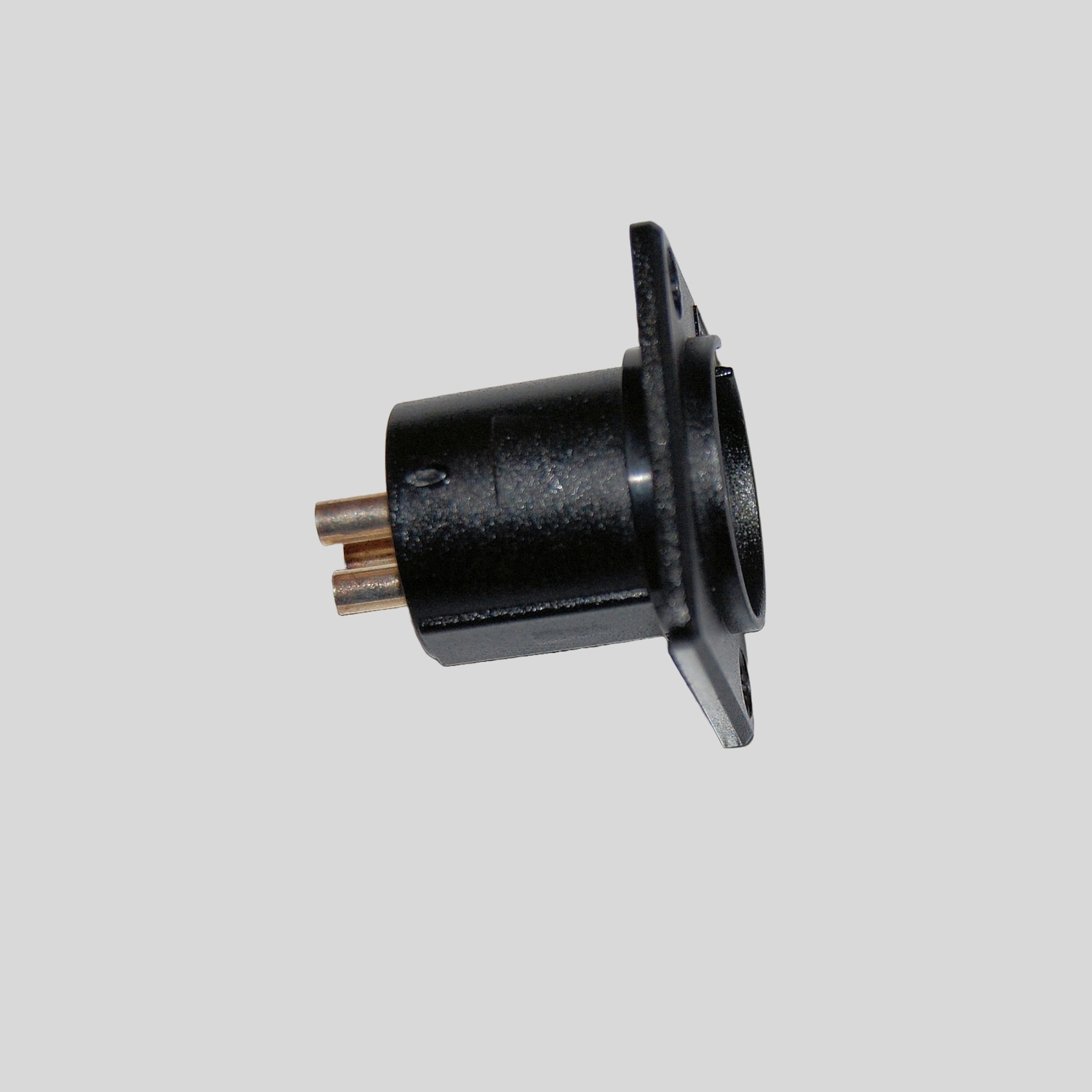 XLR chas 3p male pl. black 10600423