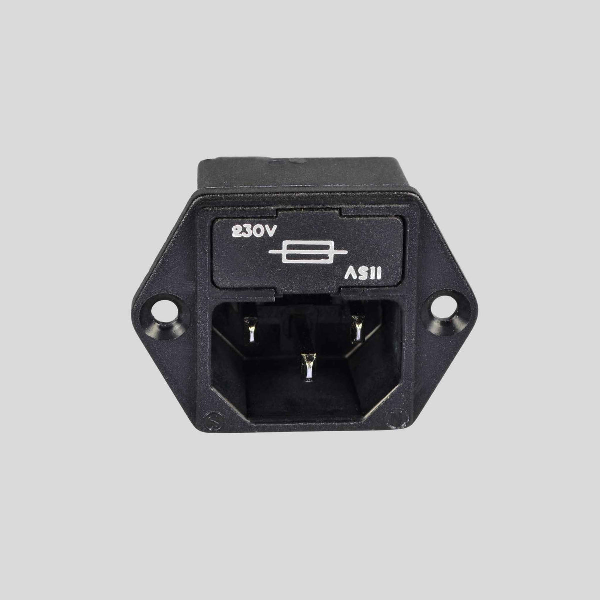 D&R Spare Part – Mains Inlet Socket SKT MS3 + FR MS3 (10600701)
