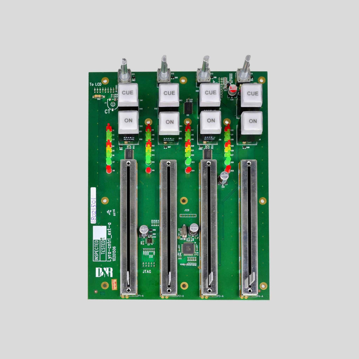 D&R Spare Part – LYRA 4-Fader Board for service (20851506)