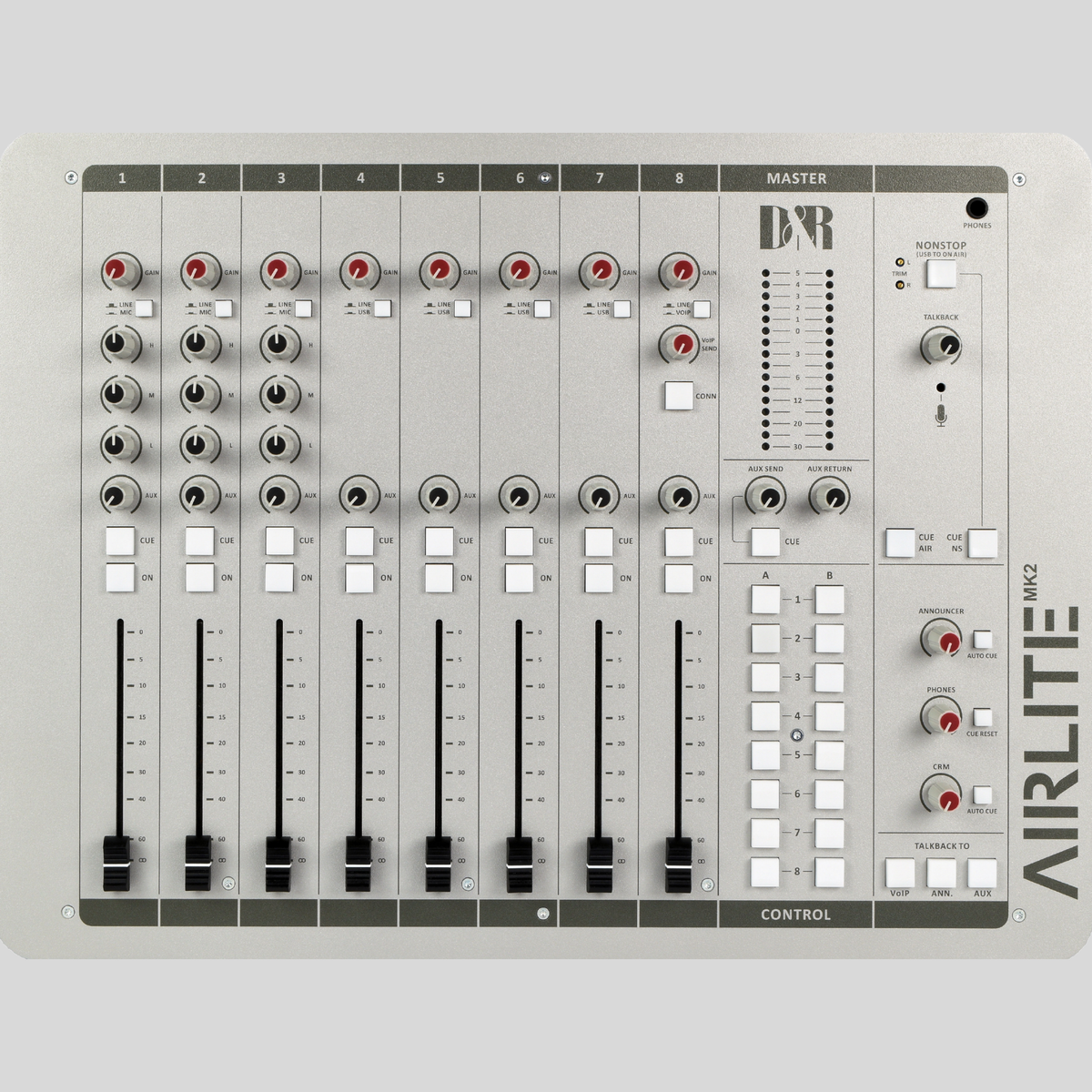 D&R AIRLITE-USB MK2 Broadcast Mixing Console (60890295) - Dnrwebshop.com