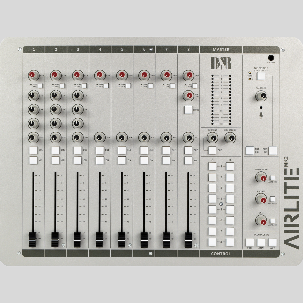 D&R AIRLITE-USB MK2 Broadcast Mixing Console (60890295) - Dnrwebshop.com