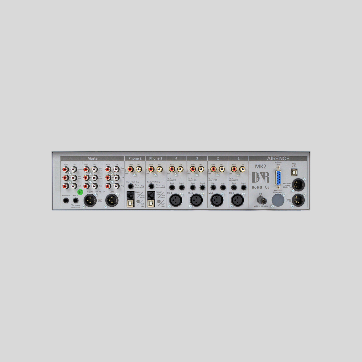 D&R AIRENCE-USB Radio Mixing Console 2x Telco (60890300) - Dnrwebshop.com