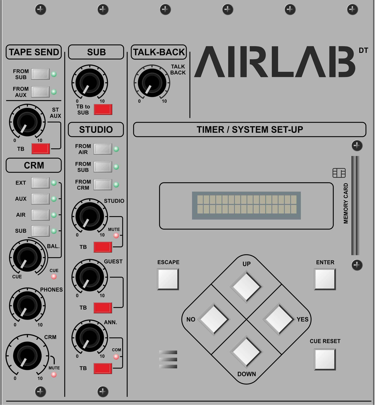 D&R AIRLAB-DT Modular Mixing Console 16 modules