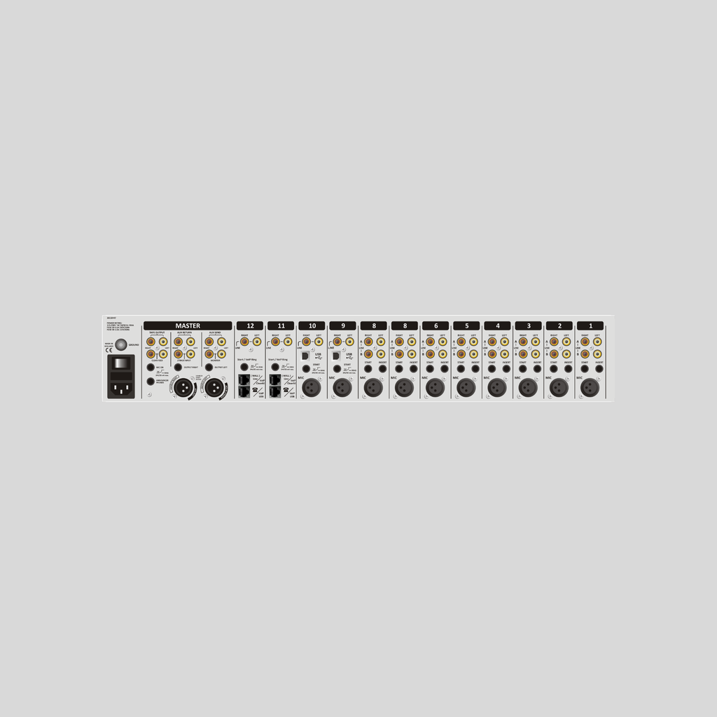 D&R AIRMATE-12-USB Radio Mixing Console VoIP+WPC (60890246) - Dnrwebshop.com