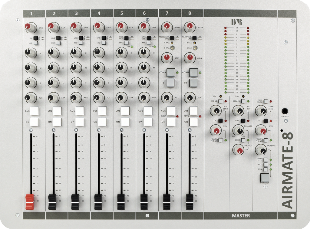D&R AIRMATE-8-USB Radio Mixing Console 2x WPC (60890247)