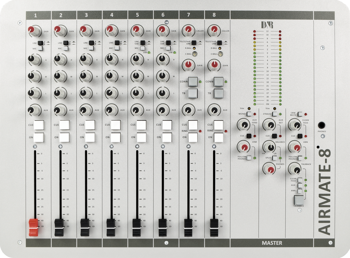 D&R AIRMATE-8-USB Radio Mixing Console 2x WPC (60890247)