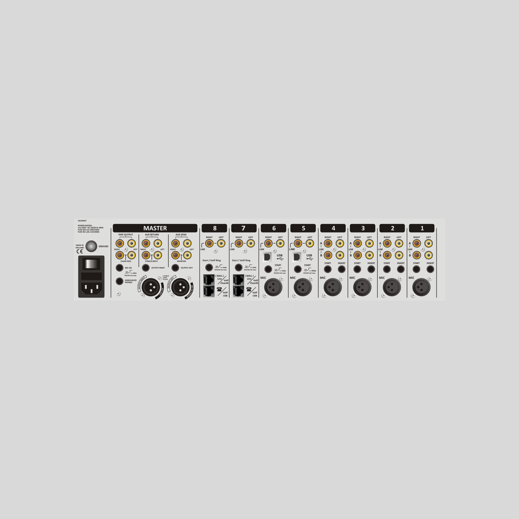 D&R AIRMATE-8-USB Radio Mixing Console VoIP+WPC (60890244) - Dnrwebshop.com