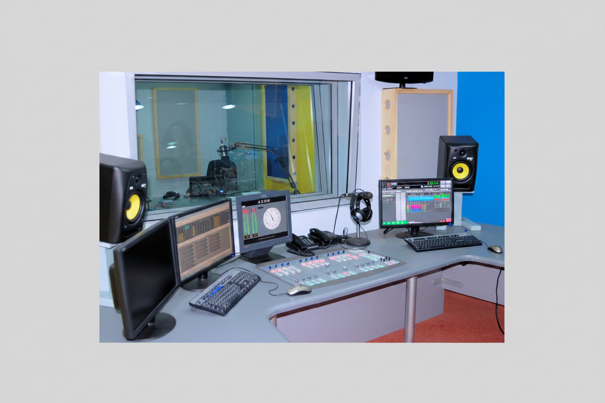D&R AXUM 12-Fader Digital Broadcast Mixer with Motor Faders