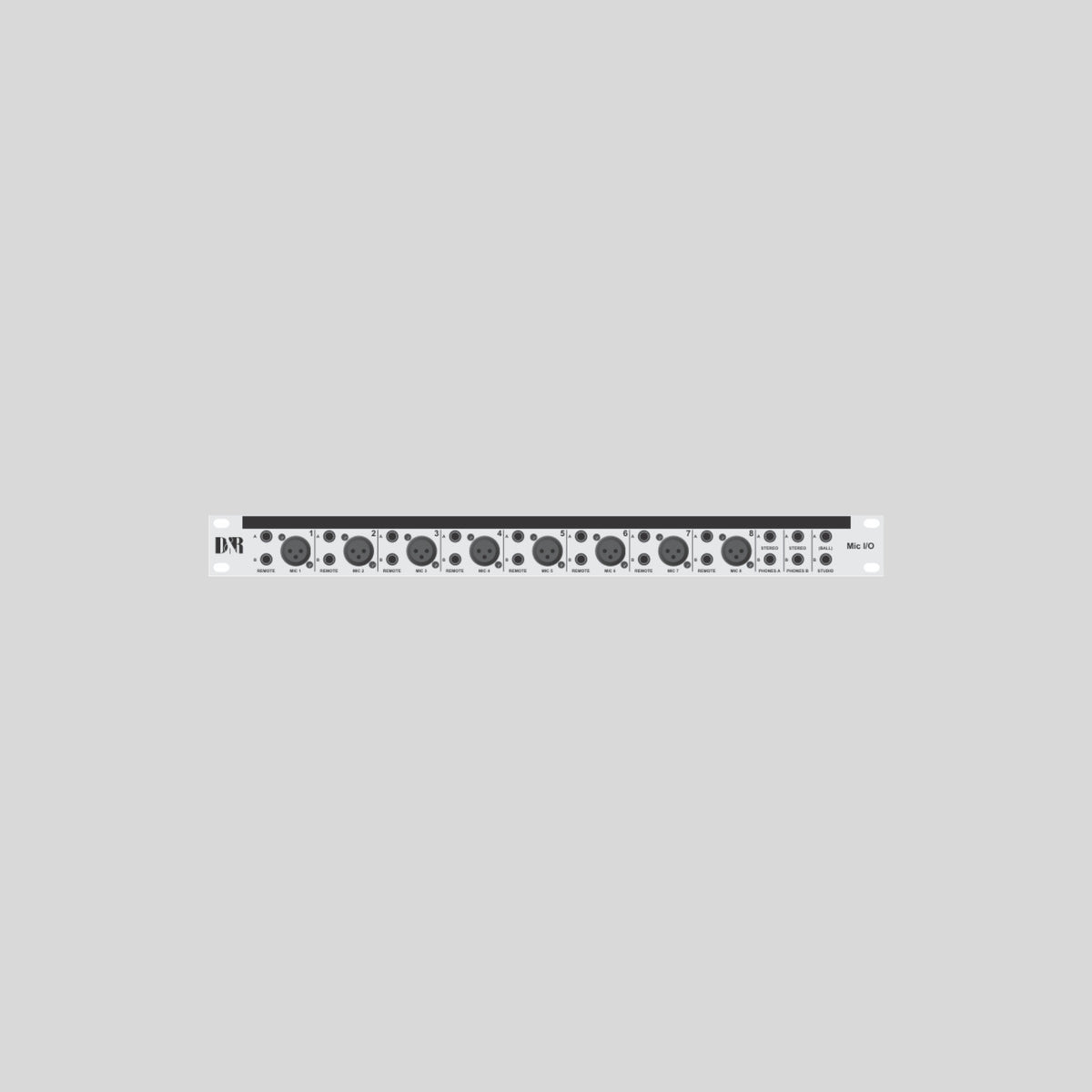 D&R Con-01 Mic I/O Breakout Panel 19 Inch - Dnrwebshop.com