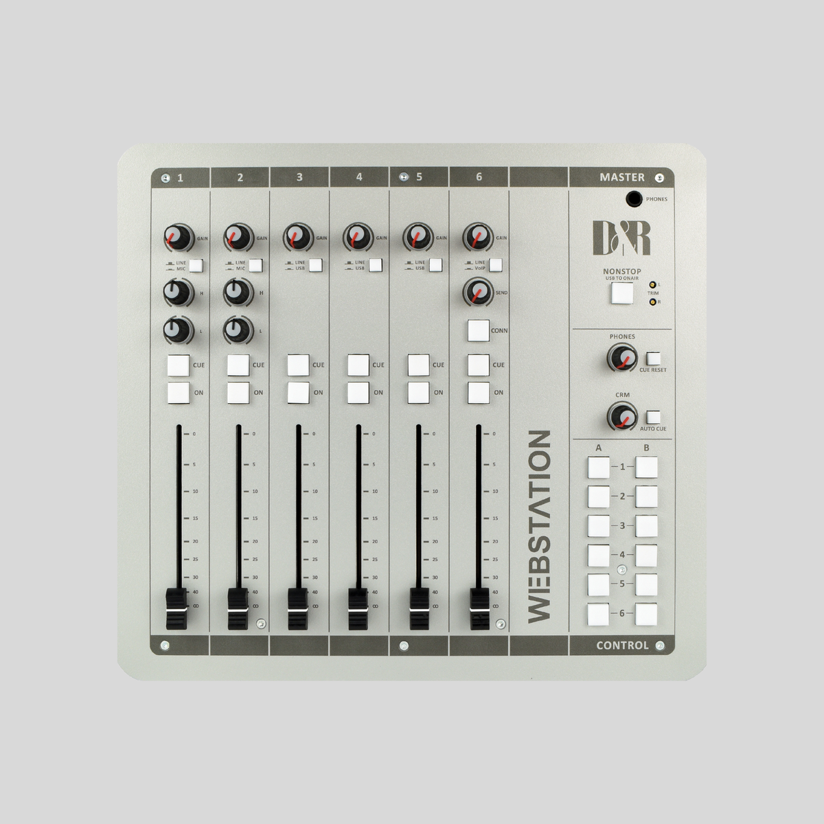 D&R WEBSTATION-USB Broadcast Mixing Console (60890310) - Dnrwebshop.com