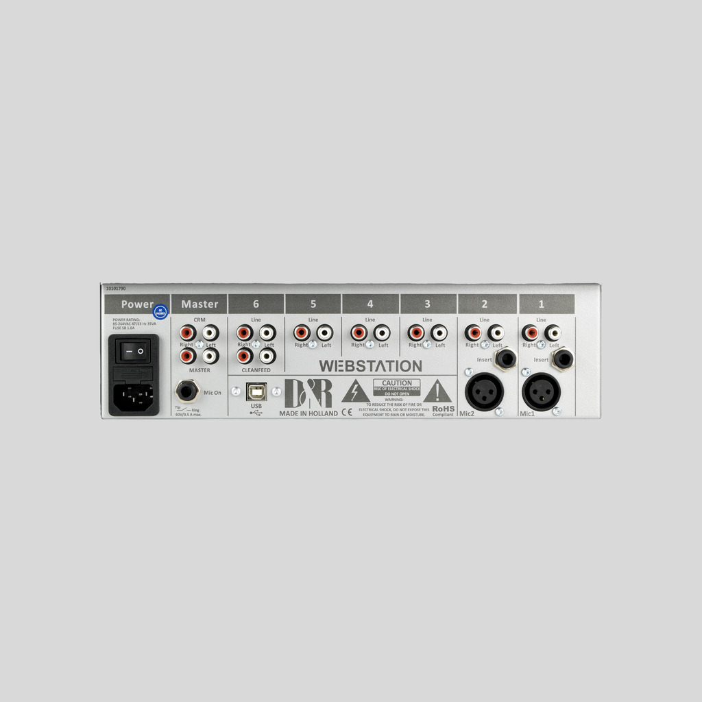 D&R WEBSTATION-USB Broadcast Mixing Console (60890310) - Dnrwebshop.com