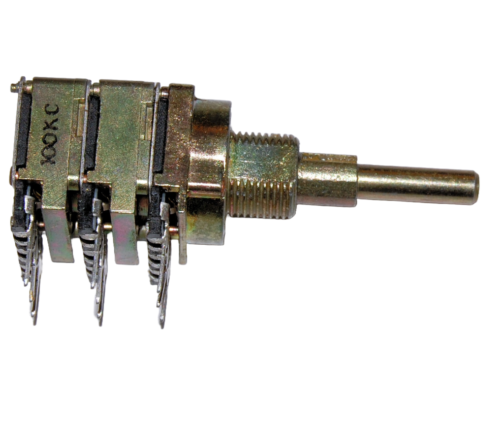 Potentiometer 12 mm. 2x100kc/1x4k7A (concentric) 10300119