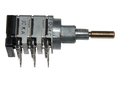Potentiometer 12 mm. 2x100kC/1x10kA (center notch, concentric)