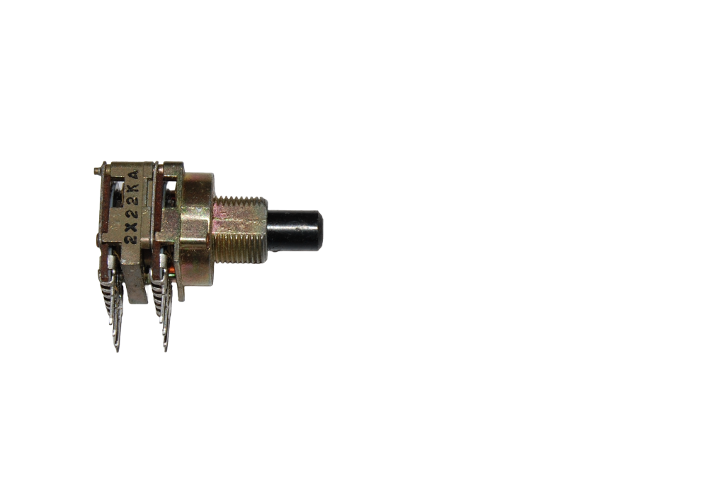 Potentiometer 12 mm. 2x22kA (cc linear)