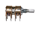 Potentiometer 16 mm. 4x100kC (quad) reverse log