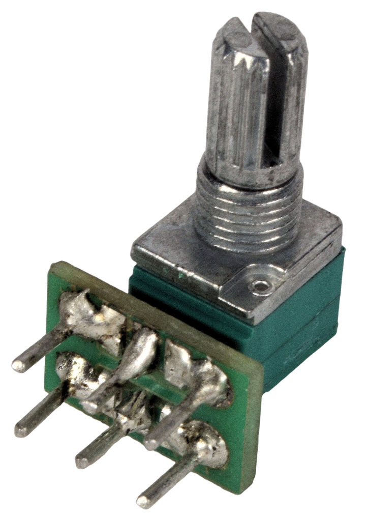 Potentiometer 16mm. 2x10kA (logarithmic) 10300391
