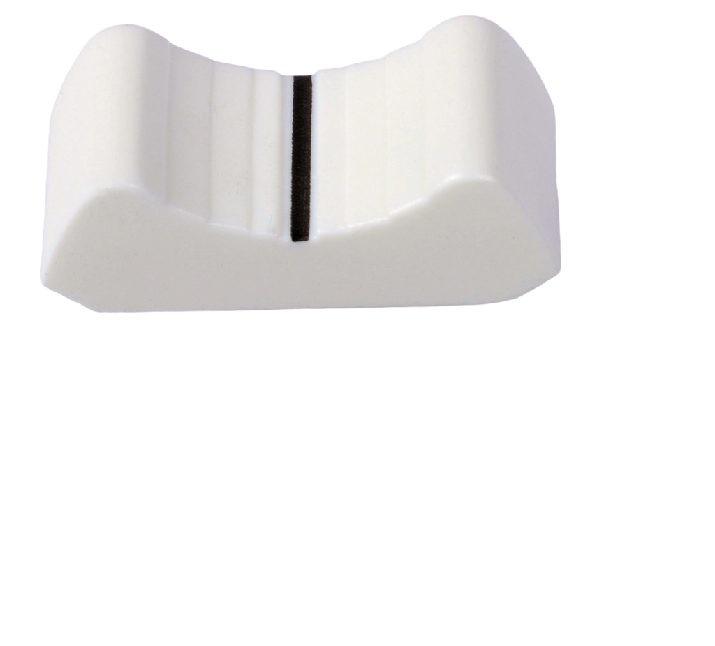 Knob Fader Sifam 11mm White for 1.2x8mm metal shafts