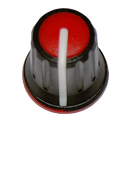 Knob SiF 11/15mm Black/red 3/05