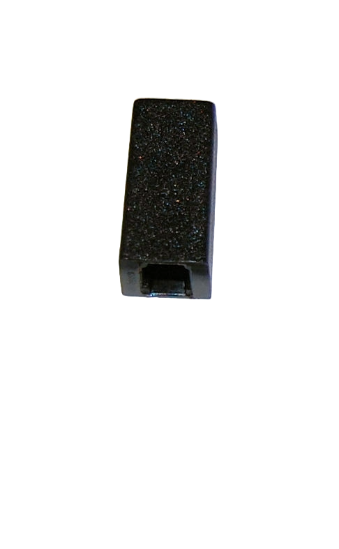 Pushbutton Sifam Black Square, fits 2.8 mm push buttons