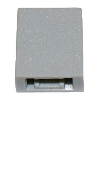 Pushbutton Sifam Grey Rectangular, fits 2.8mm push buttons
