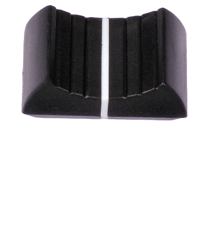 Knob fader Re-An 15mm BLACK for 1.2x8mm metal shafts