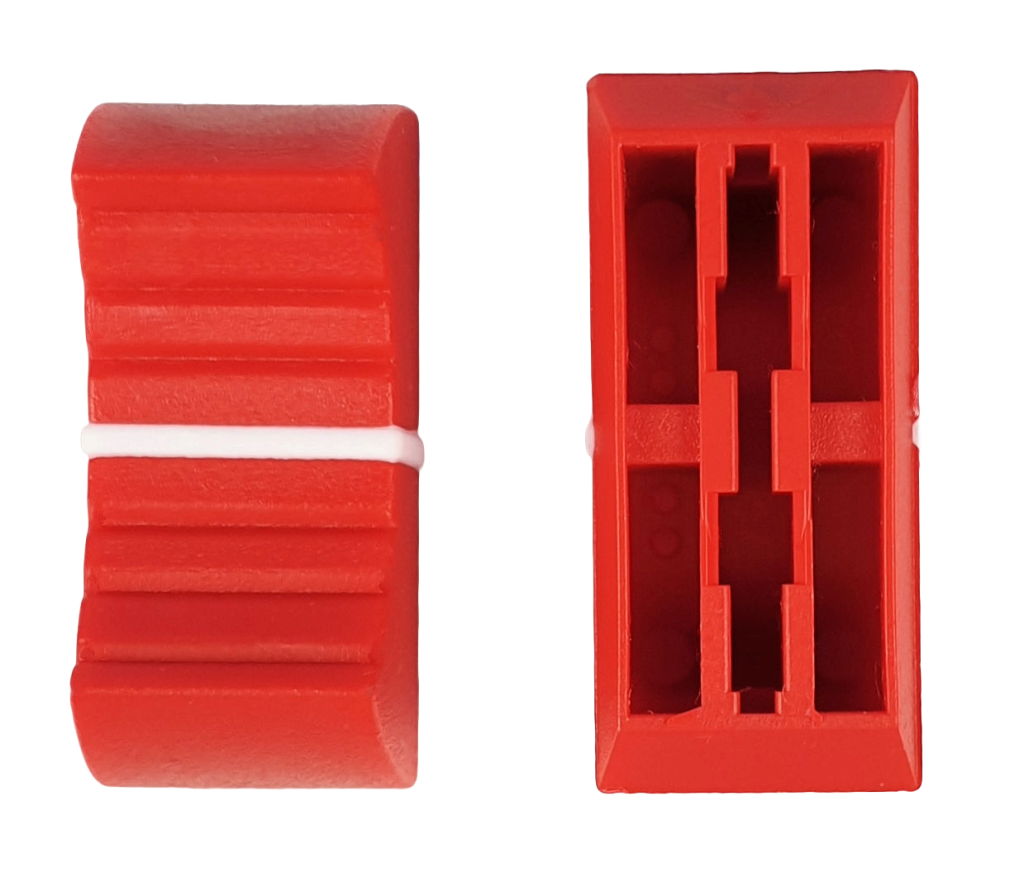 Knob fader Re-An 11mm RED for T metal shafts