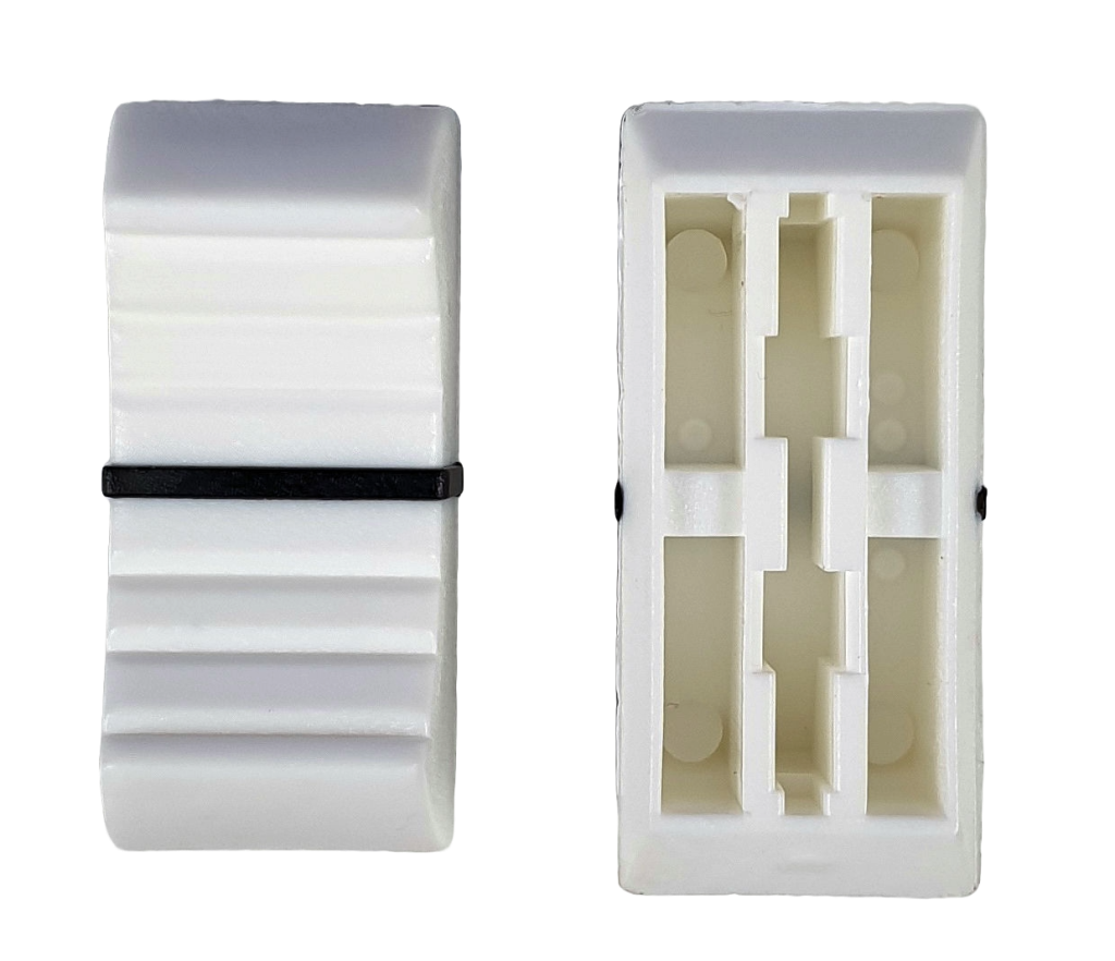Knob fader Re-An 11mm WHITE for T metal shafts