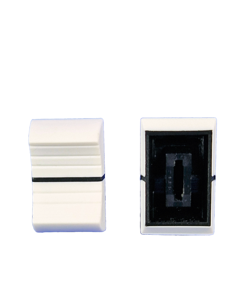 Knob Fader RE-AN 15mm White for 1.2x8mm metal shafts