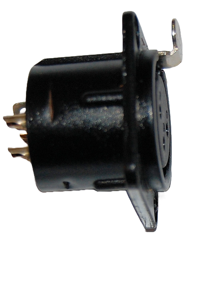 XLR chassis 3p female black 10600422