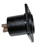 XLR chas 3p male pl. black 10600423