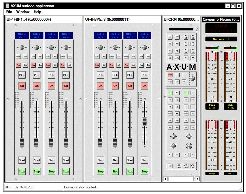 AXUM Control Surface REMOTE SOFTWARE 60883073