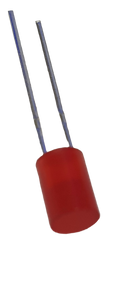 Led RED 4.5mm flat top 10250405